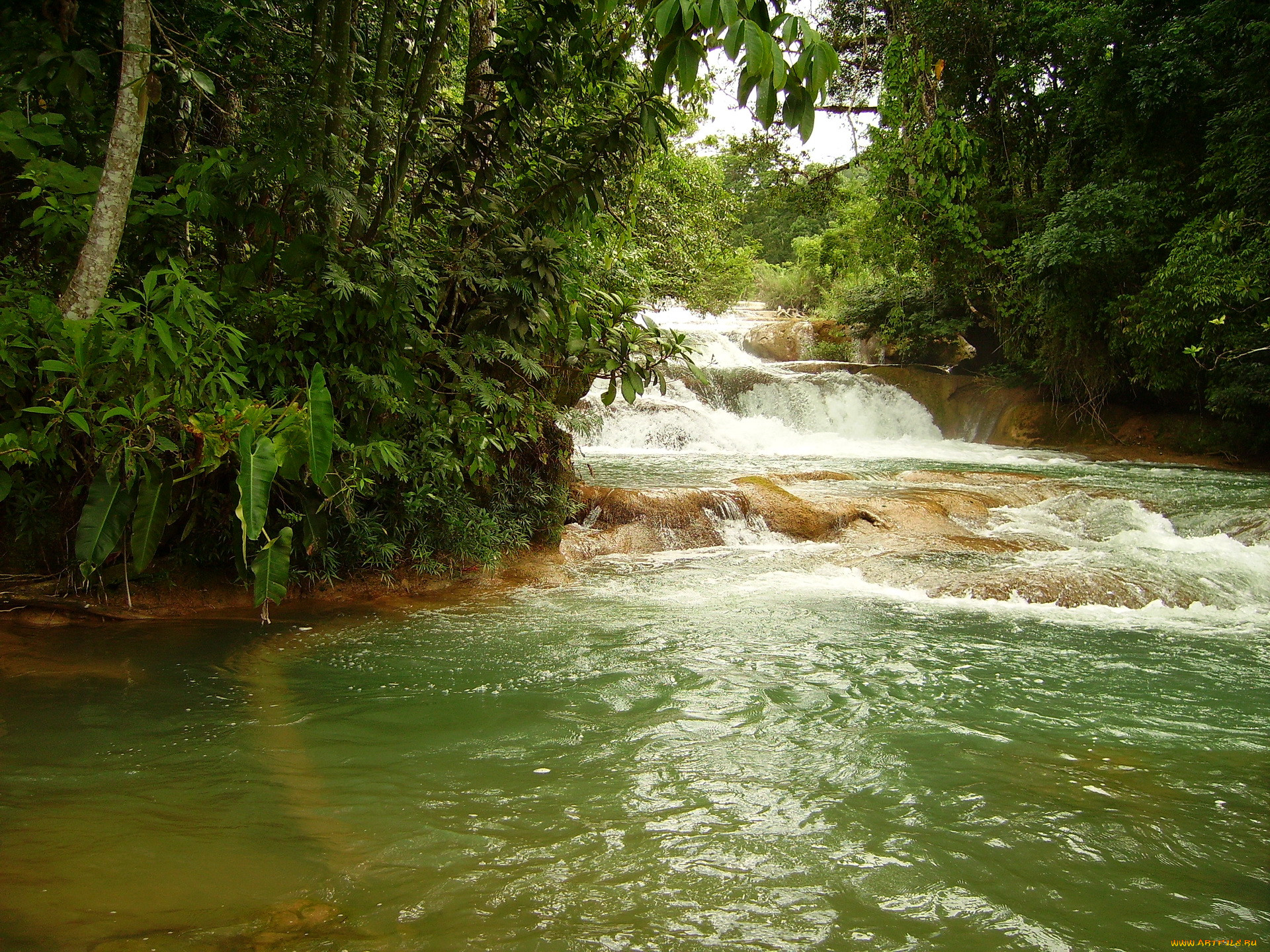 cascadas, agua, azul, mexica, , 